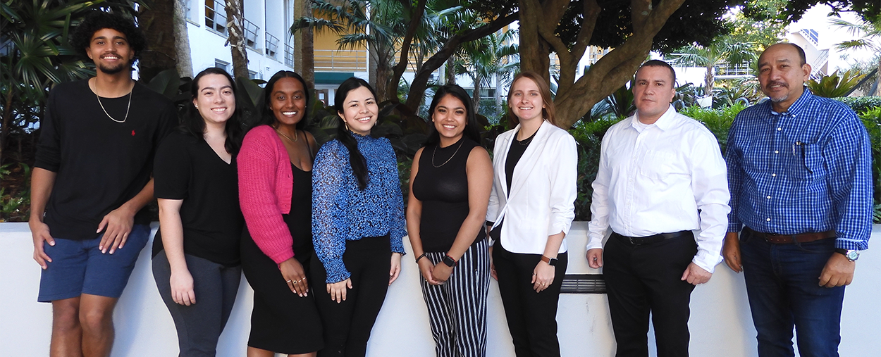 Group photo of students from the LAS program alongside some faculty and staff. 