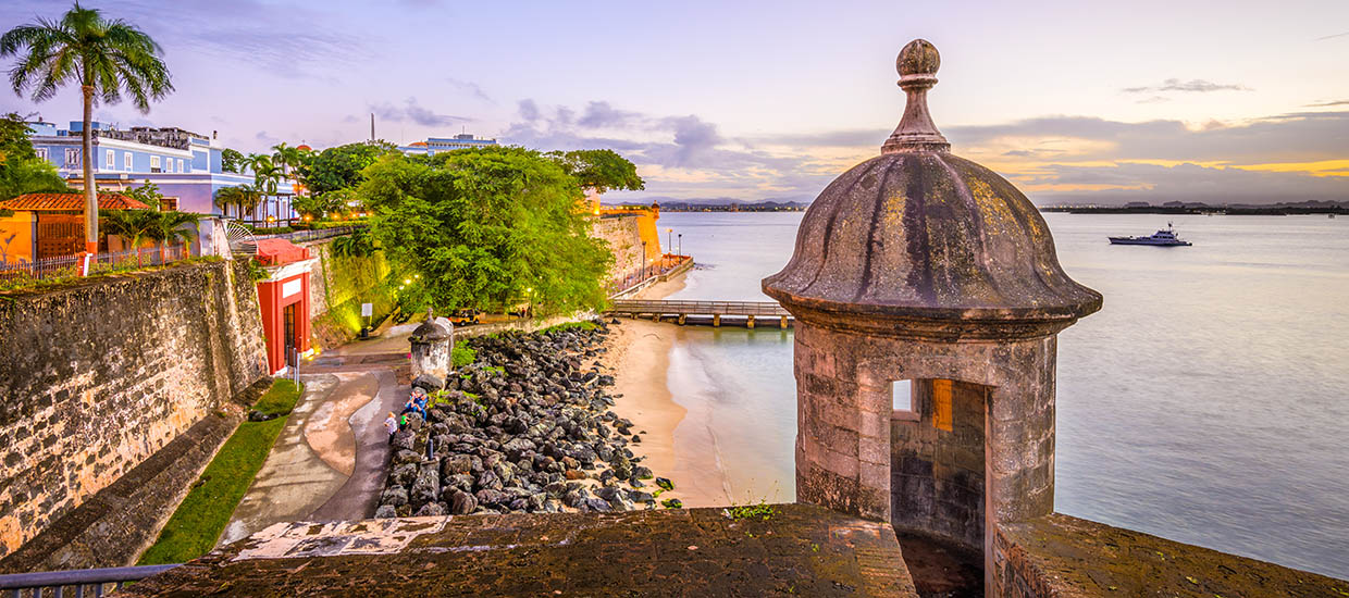 A stock photo of the Paseo De La Princesa in Puerto Rico.